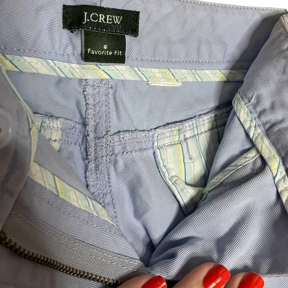 J. Crew Women's Favorite Fit Robin Egg Summer Cropped Chino Pants Size 6 - Picture 5 of 8